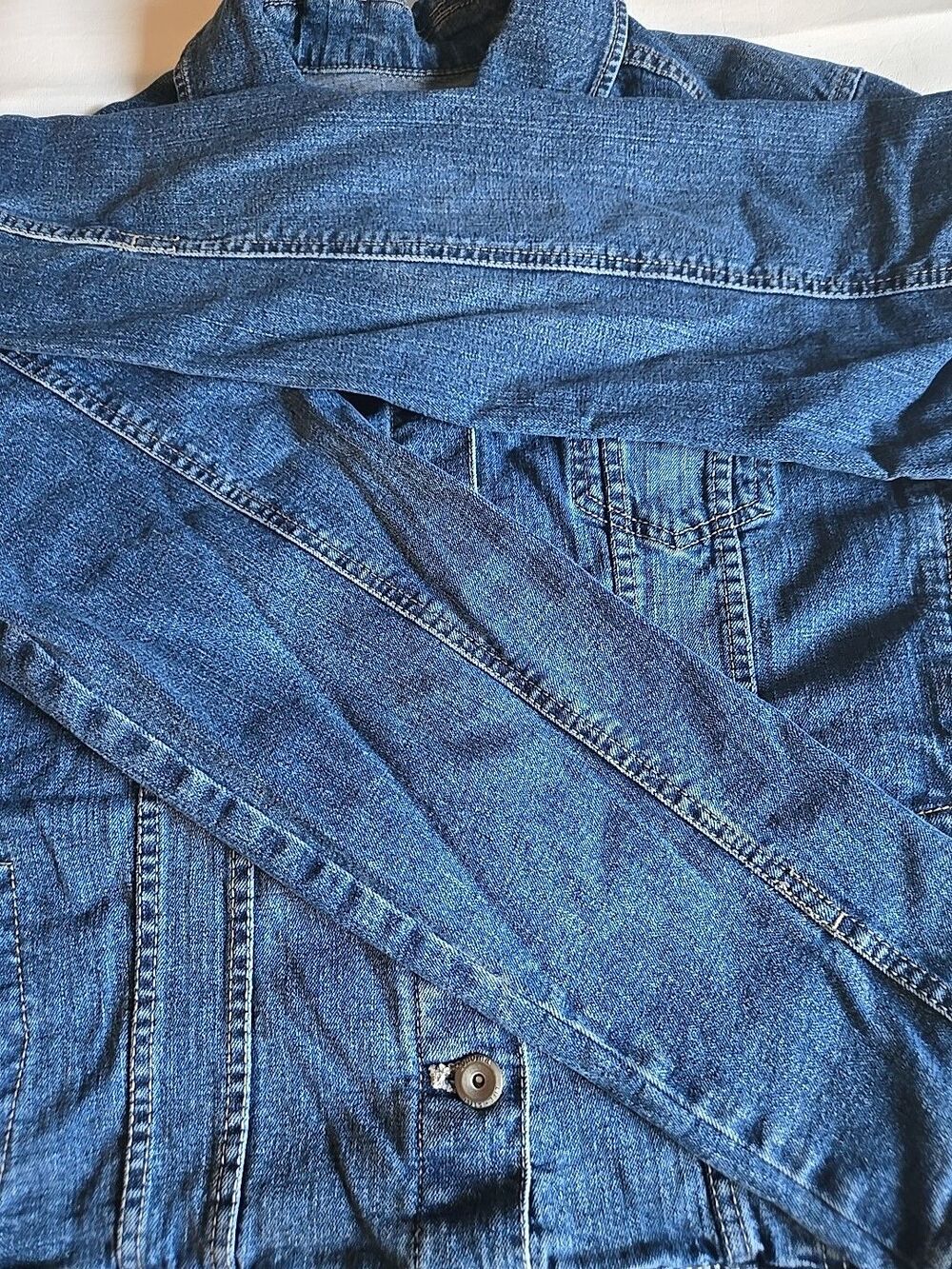 Sonoma Medium Wash Mid-weight Stretch Denim Jean Jacket XL - Picture 8 of 8